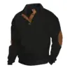 Men Casual Stand Collar Long Sleeve Knit Pullover