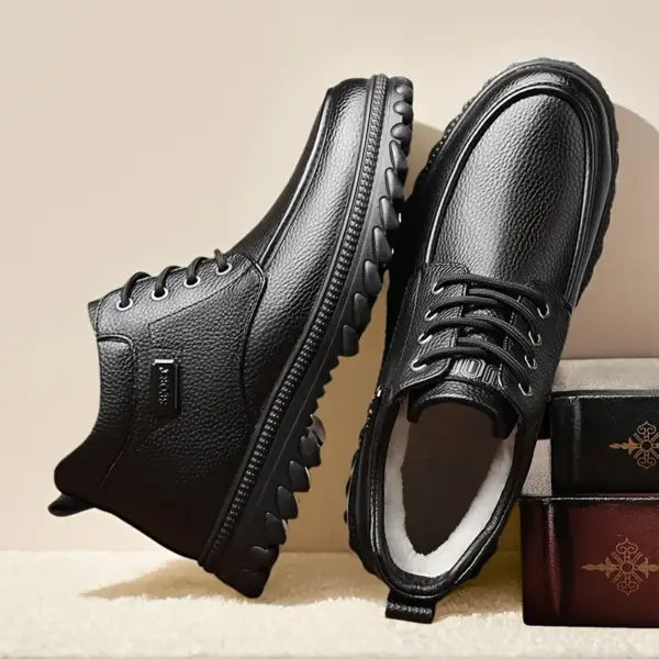 Men Premium Leather Ankle Shoes - Image 3