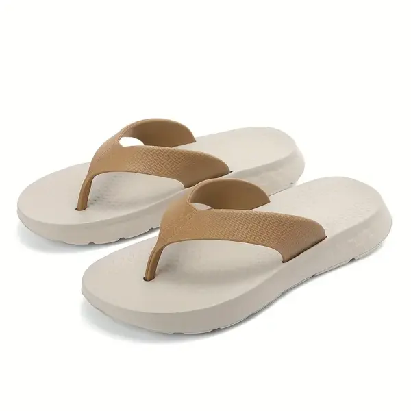 Mens Simple Casual Flip Flops - Image 2