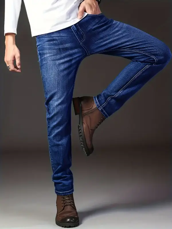 Classic Design Semi Formal Jeans - Image 3