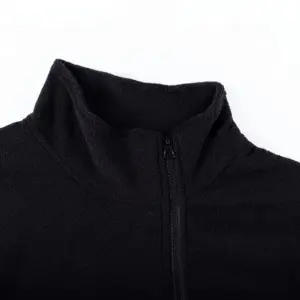 Men Casual Polar Fleece Zip Up Color Block Shirt