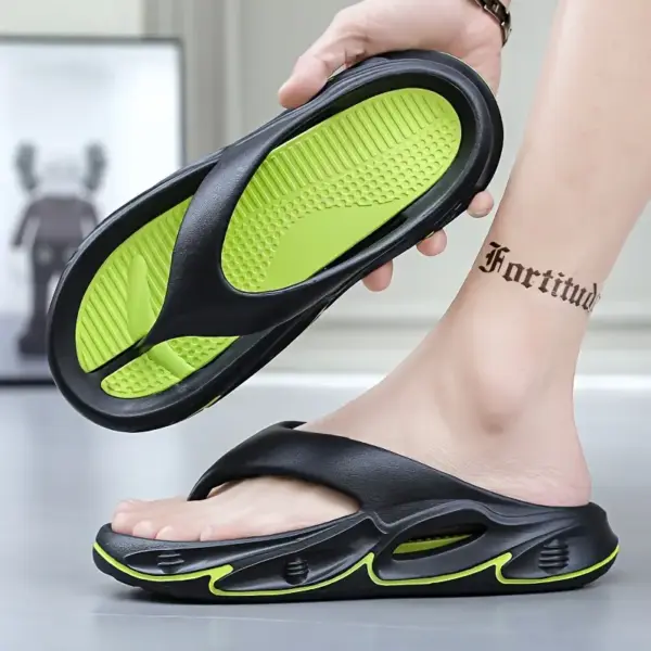 Fashionable Block Thick Bottom Flip Flops