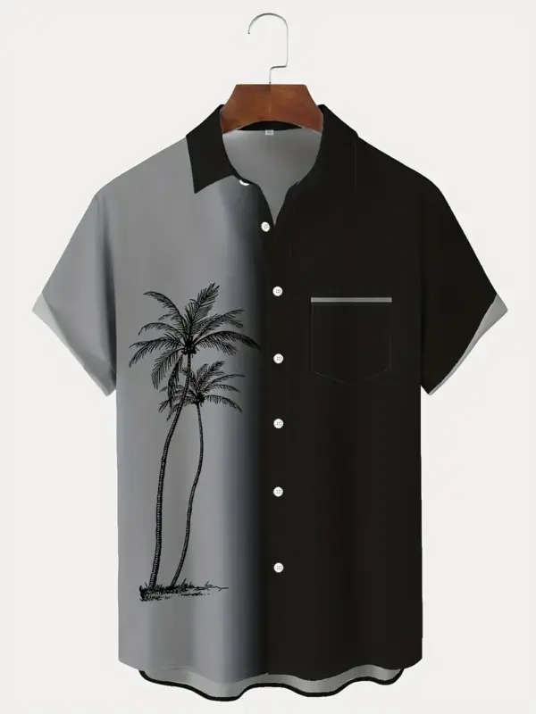 Casual Short Sleeve Button Down Shirt - Image 2