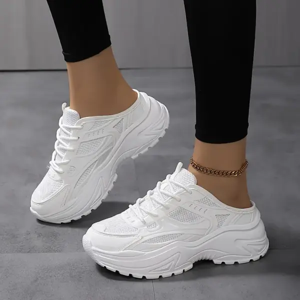 Breathable Mesh Womens Mule Sneakers - Image 2