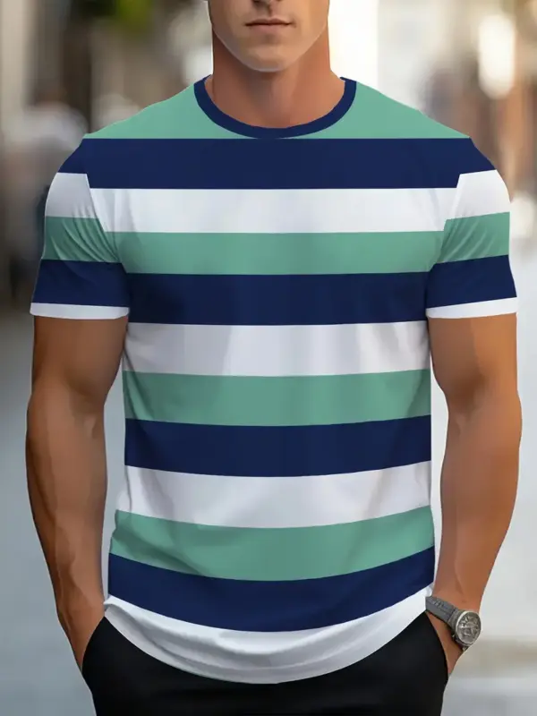 Men Casual Short Sleeve T Shirt