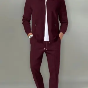 Long Sleeve Jacket And Jogging Pants Set