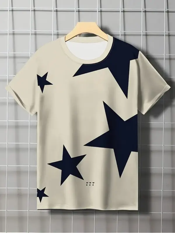 Men Star Print T-Shirt