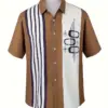 Men Retro Style Bowling Shirt