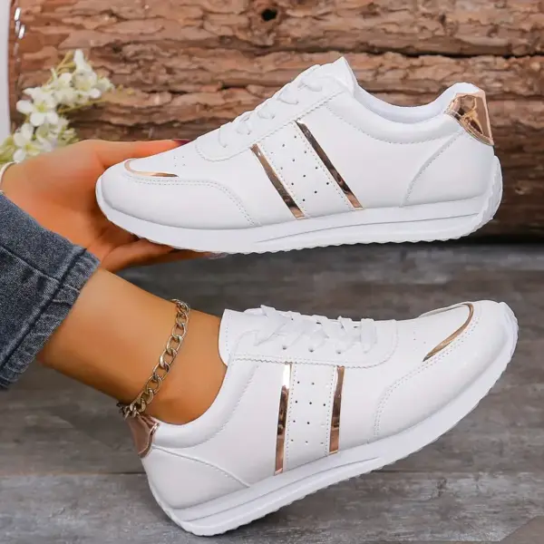 Comfortable Women Low Top Flat Sneakers - Image 3