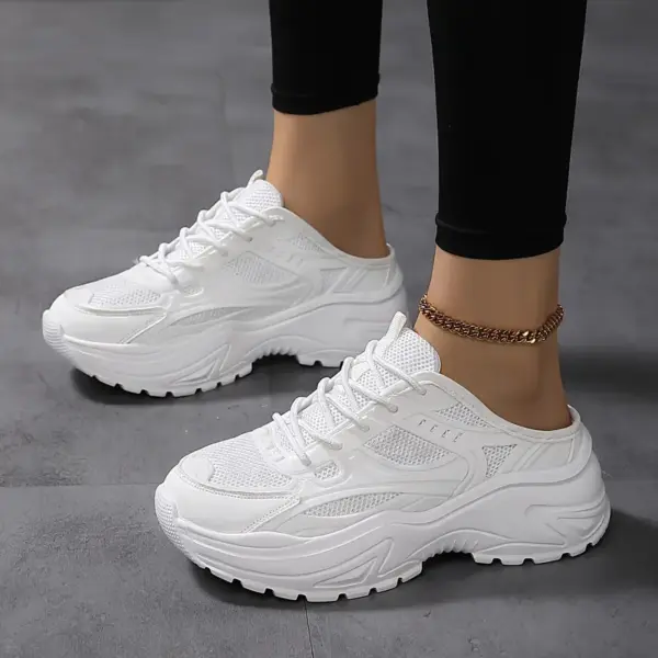 Breathable Mesh Womens Mule Sneakers - Image 4