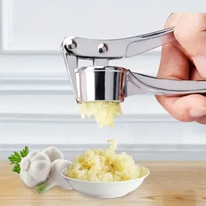 Stainless Steel Garlic Press Multifunctional Washable Mincer