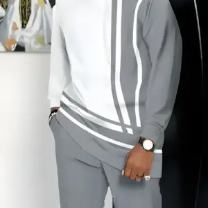 Men Fashion Long Sleeved Trouser Suit