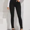 Elegant High Waist Skinny Jeans for Women Button