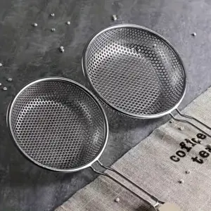 Stainless Steel Colander With Wooden Handle