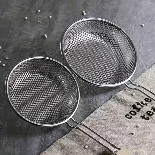 Stainless Steel Colander With Wooden Handle