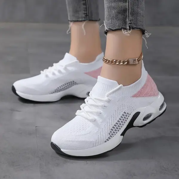 Women Breathable Knitted Sock Sneakers - Image 2