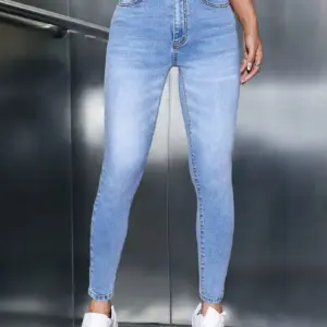 Womens High Waist Skinny Jeans Stretch Casual Chic