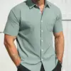 Men Classic Solid Color Top Shirt