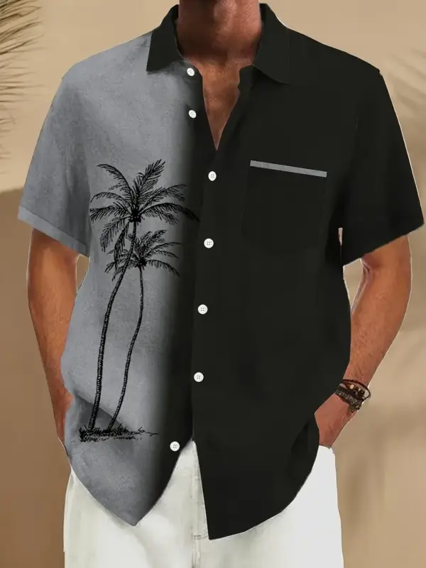 Casual Short Sleeve Button Down Shirt