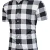 Casual Gingham Check Short Sleeve Shirt