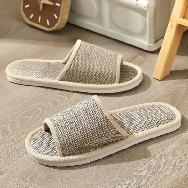 Lip On Open Toe Non Slip Flat Soft Sole Flip Flops - Image 2