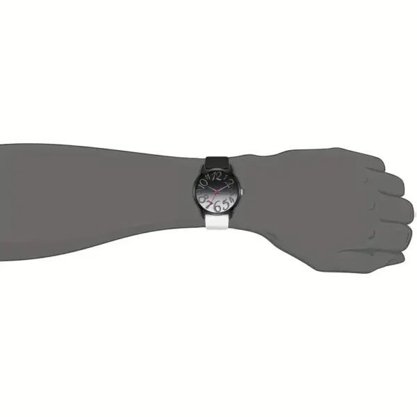 Bisley Black White Silicone Strap Watch - Image 5